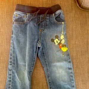 Baby Gap Disney Mickey Mouse Pull-On Jeans